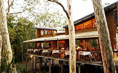 The Gunyah Restaurant at Paperbark Camp