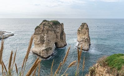 Sakhrat Al-Rawchieh — Pigeon Rocks