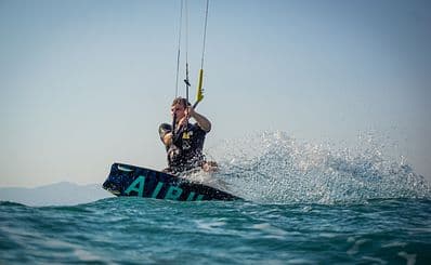 Kitesurfing at Sotavento Lagoon