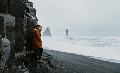Schwarzer Sandstrand Reynisfjara
