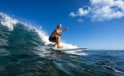 Surfing in Byron Bay