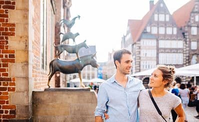 The Bremen Town Musicians Statue