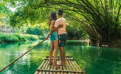 Rafting on the Martha Brae
