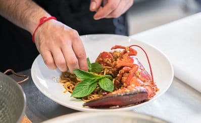 Volcano Blue Sea Food — Fira