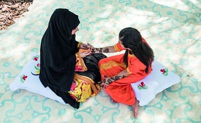 Hand-drawn Henna