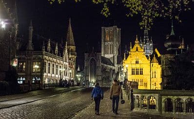 St Michael’s Bridge, romantic Ghent