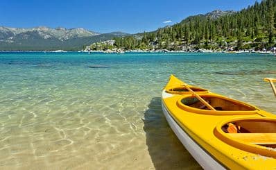 Clear Kayak Paddle Tour at Sand Harbor