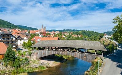 Wooden Bridge in Forbach