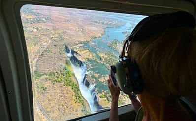 Helicopter Flight over Victoria Falls