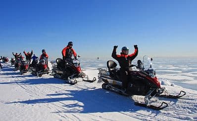 Snowmobile Tour in the Helsinki Archipelago